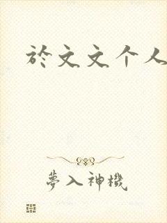 于文文个人简历