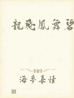 龙飞凤舞碧云天