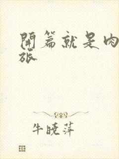 开篇就是肉的军旅