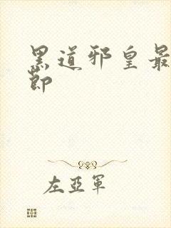 黑道邪皇最新章节