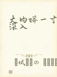 大肉蟒一寸寸地深入