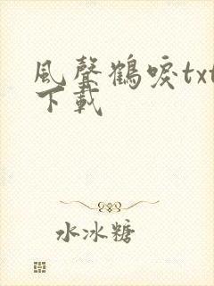 风声鹤唳txt下载
