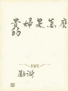 贵妇是怎么炼成的