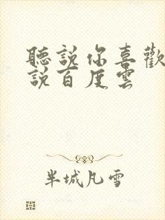 听说你喜欢我小说百度云