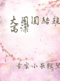 大团圆结亲情会高洁
