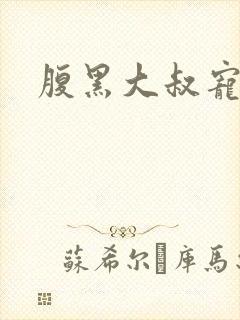 腹黑大叔宠小妻