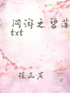 网游之碧落黄泉txt