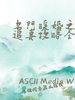 名门暖婚之权爷追妻攻略全文免费阅读