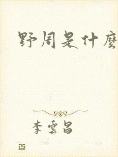 野周是什么意思