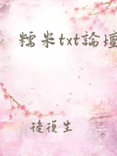 糯米txt论坛