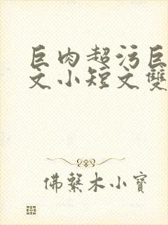 巨肉超污巨黄H文小短文双男