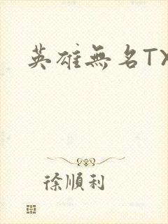 英雄无名TXT