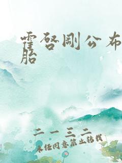 霍启刚公布龙凤胎