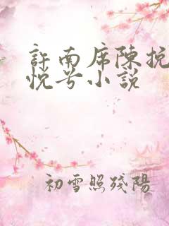 许南席陈挽侬秦悦兮小说