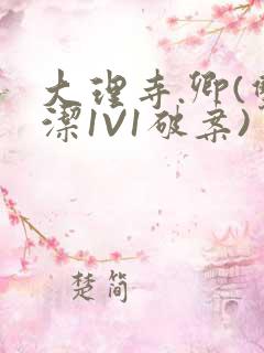 大理寺.卿(双洁1V1破案)