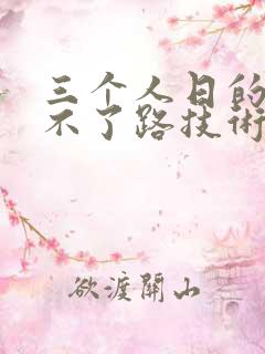 三个人日的我走不了路技术