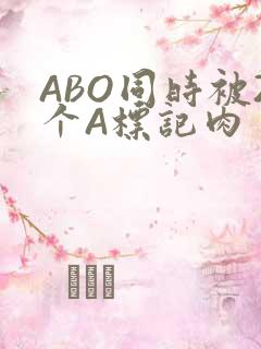 ABO同时被2个A标记肉