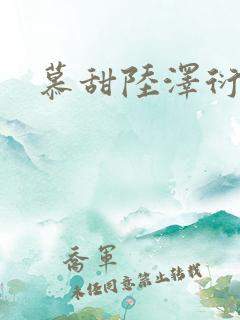 慕甜陆泽衍小说