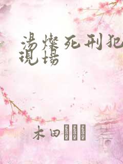 汤灿死刑犯枪决现场