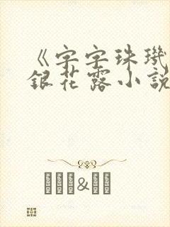 《字字珠玑》金银花露小说