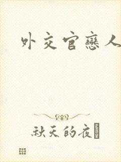 外交官恋人小说