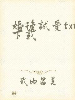 婚后试爱txt下载