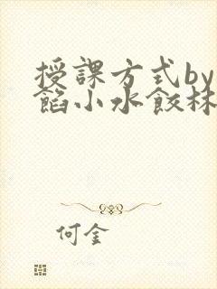 授课方式by肉馅小水饺林清