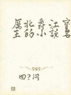 厉北爵江宝宝男主的小说名字