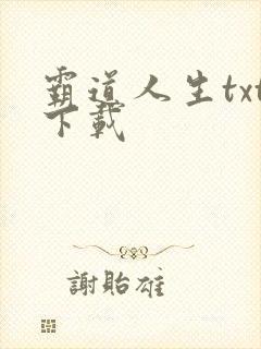 霸道人生txt下载