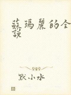 苏玛丽的全部小说