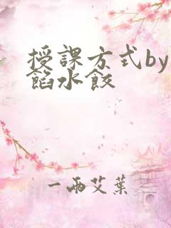 授课方式by肉馅水饺