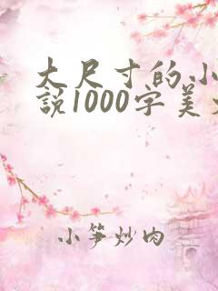 大尺寸的小黄说说1000字美文