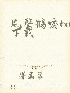 风声鹤唳txt下载