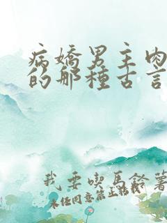病娇男主肉超多的那种古言