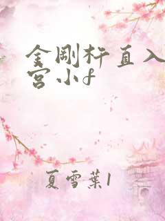 金刚杵直入莲花宫小f