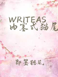 WRITEAS内塞式猫尾