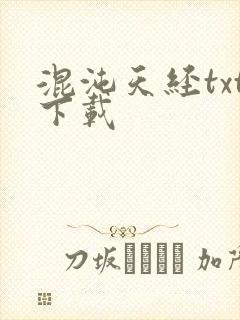 混沌天经txt下载