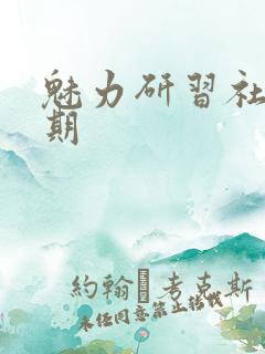 魅力研习社43期