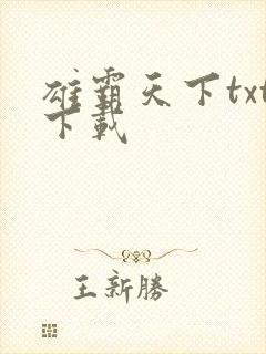 雄霸天下txt下载