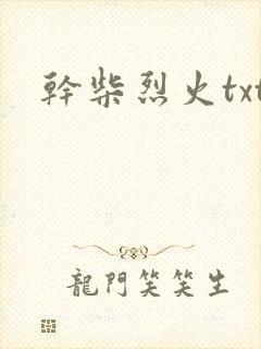 干柴烈火txt