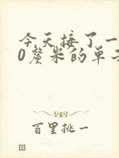 今天接了一个30厘米的单子