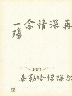 一念情深再念成殇