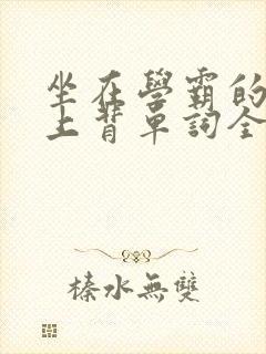 坐在学霸的棍子上背单词全文阅读