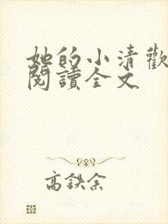 她的小清欢免费阅读全文