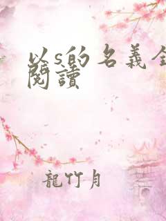 以s的名义全文阅读