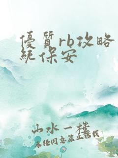 优质rb攻略系统保安