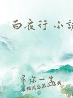 白夜行 小说