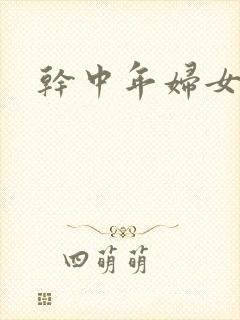 干中年妇女小说