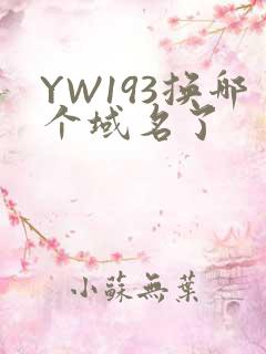 YW193换哪个域名了