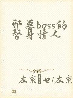 邪恶boss的替身情人